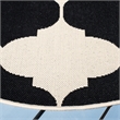 Pemberly Row Contemporary Beige Indoor Outdoor Rug in Round 5'3