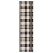 Pemberly Row Contemporary Black Indoor Outdoor Runner Rug 2'3