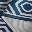 Pemberly Row Polypropylene Navy Indoor Outdoor Rug - Round 7'10