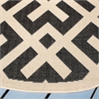 Pemberly Row Polypropylene Blue Indoor Outdoor Rug - Round 7'10