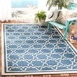 Pemberly Row Polypropylene Navy Indoor Outdoor Rug - 8' x 11'