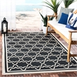 Pemberly Row Polypropylene Navy Indoor Outdoor Rug - 9' x 12'