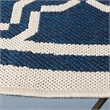 Pemberly Row Polypropylene Navy Indoor Outdoor Rug - Round 5'3