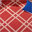 Pemberly Row Polypropylene Red Indoor Outdoor Rug - 2' x 3'7