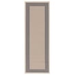 Pemberly Row Polypropylene Grey Indoor Outdoor Rug - Runner 2'4