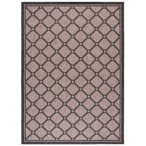 Pemberly Row Polypropylene Natural Indoor Outdoor Rug - 9' x 12'