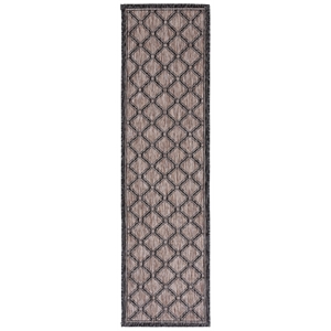 Pemberly Row Polypropylene Natural Indoor Outdoor Rug - Runner 2'3&quot x 12'