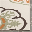 Pemberly Row Polypropylene Cream Indoor Outdoor Rug - 4' x 5'7