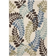 Pemberly Row Polypropylene Cream Indoor Outdoor Rug - 4' x 5'7