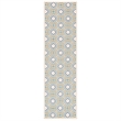 Pemberly Row Polypropylene Cream Indoor Outdoor Rug - 2'7