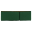 Pemberly Row Mid-Century Wood Lounge Chair in Natural / Green