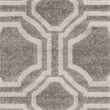 Pemberly Row Polypropylene Grey Indoor Outdoor Rug - 8' x 10'