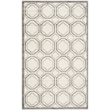 Pemberly Row Polypropylene Ivory Indoor Outdoor Rug - 3' x 5'