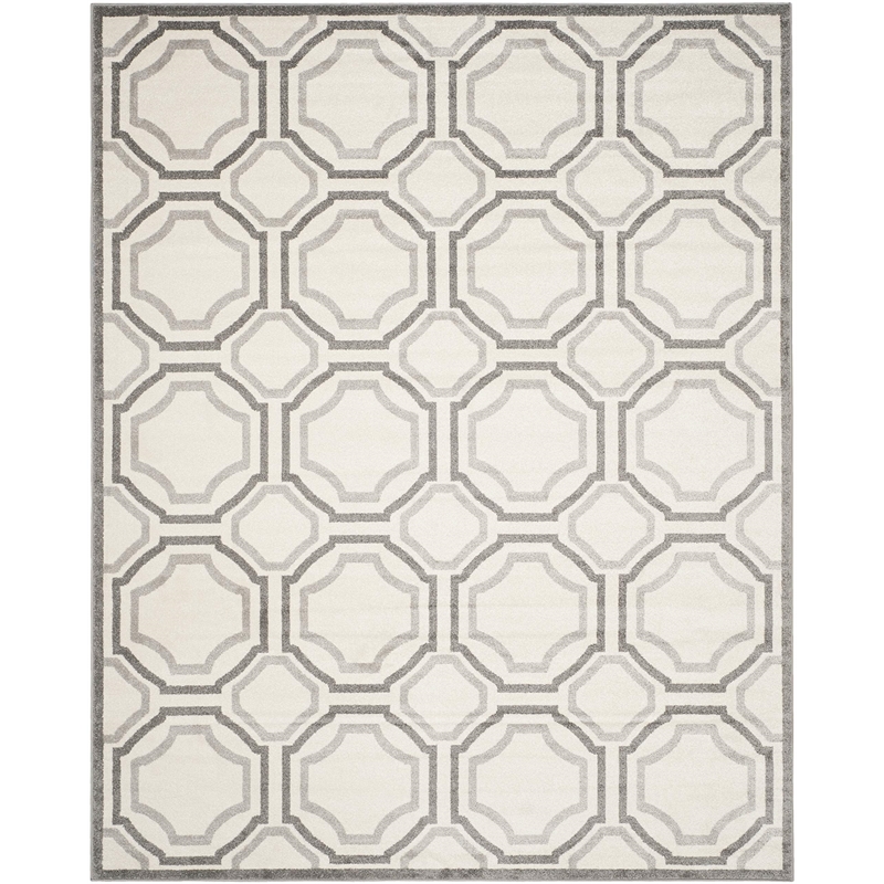 Pemberly Row Polypropylene Ivory Indoor Outdoor Rug - 10' x 14'