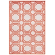 Pemberly Row Polypropylene Ivory Indoor Outdoor Rug - 6' x 9'