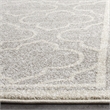 Pemberly Row Polypropylene Light Grey Indoor Outdoor Rug - 8' x 10'