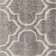 Pemberly Row Polypropylene Grey Indoor Outdoor Rug - Round 7'