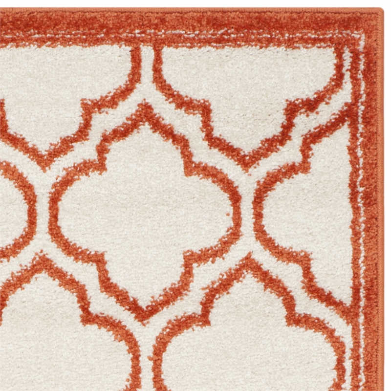 Pemberly Row Polypropylene Ivory Indoor Outdoor Rug - 3' x 5'