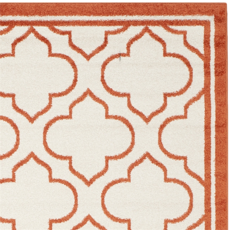 Pemberly Row Polypropylene Ivory Indoor Outdoor Rug - 8' x 10'