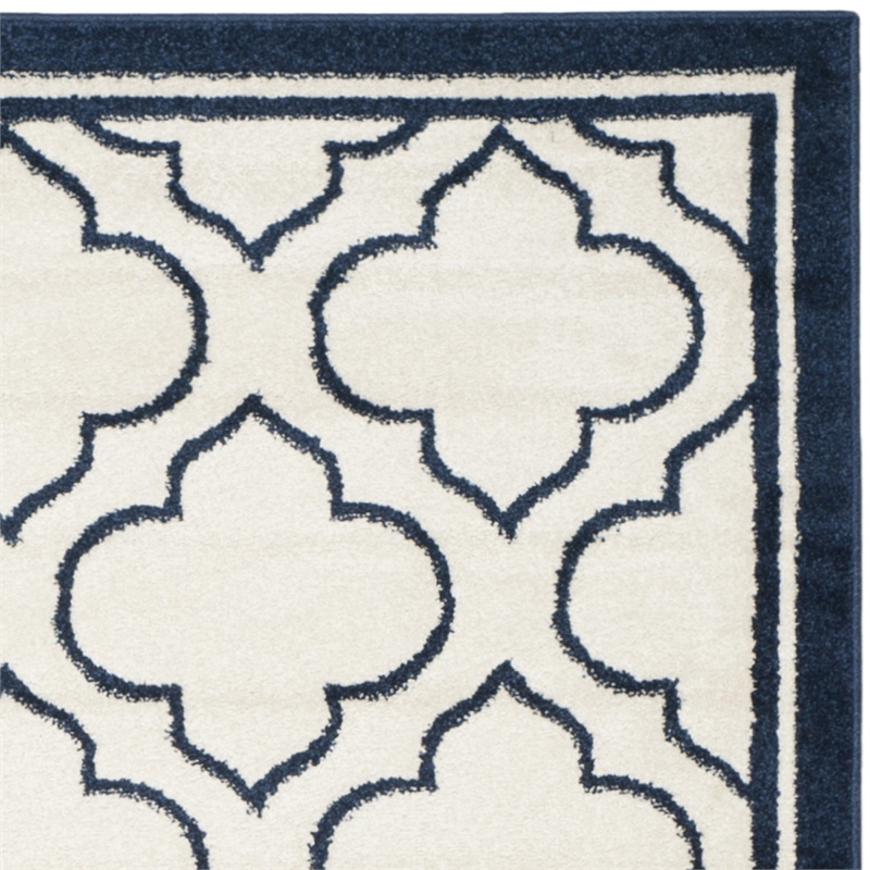 Pemberly Row Polypropylene Ivory Indoor Outdoor Rug - 8' x 10'