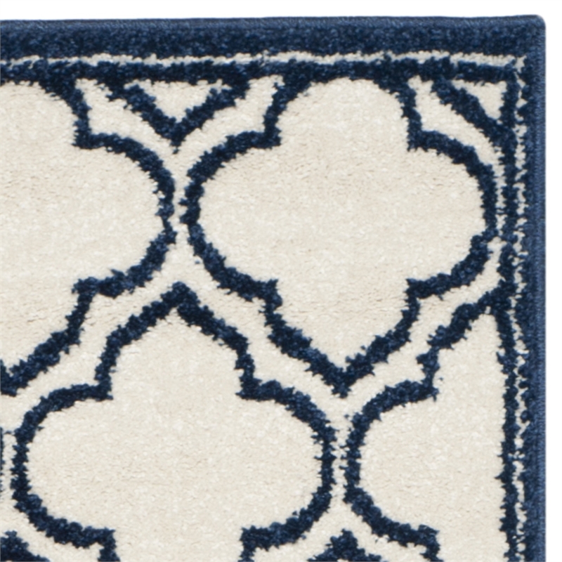 Pemberly Row Polypropylene Ivory Indoor Outdoor Rug - Runner 2'3