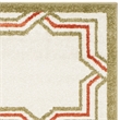 Pemberly Row Polypropylene Ivory Indoor Outdoor Rug - 3' x 5'