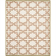 Pemberly Row Polypropylene Ivory Indoor Outdoor Rug - 9' x 12'