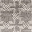 Pemberly Row Polypropylene Grey Indoor Outdoor Rug - 5' x 8'