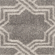 Pemberly Row Polypropylene Grey Indoor Outdoor Rug - Runner 2'6
