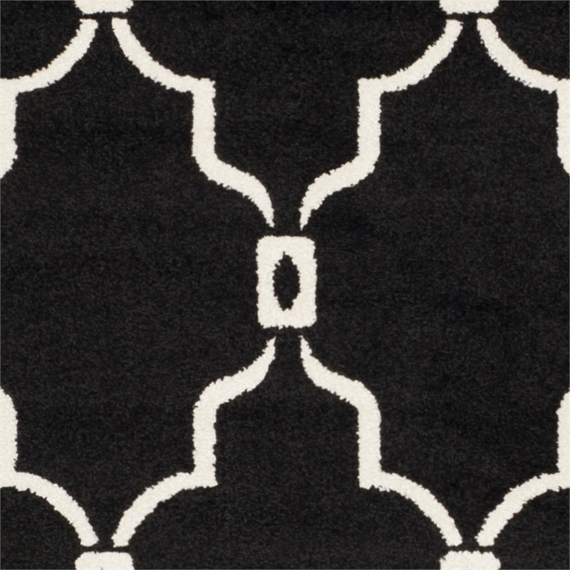 Pemberly Row Polypropylene Anthracite Indoor Outdoor Rug - 8' x 10'