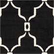 Pemberly Row Polypropylene Anthracite Indoor Outdoor Rug - 8' x 10'