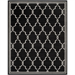 Pemberly Row Polypropylene Anthracite Indoor Outdoor Rug - 9' x 12'