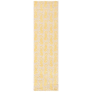 Pemberly Row Beige Indoor Outdoor Runner Rug 2'3&quot x 8' for Home Decor