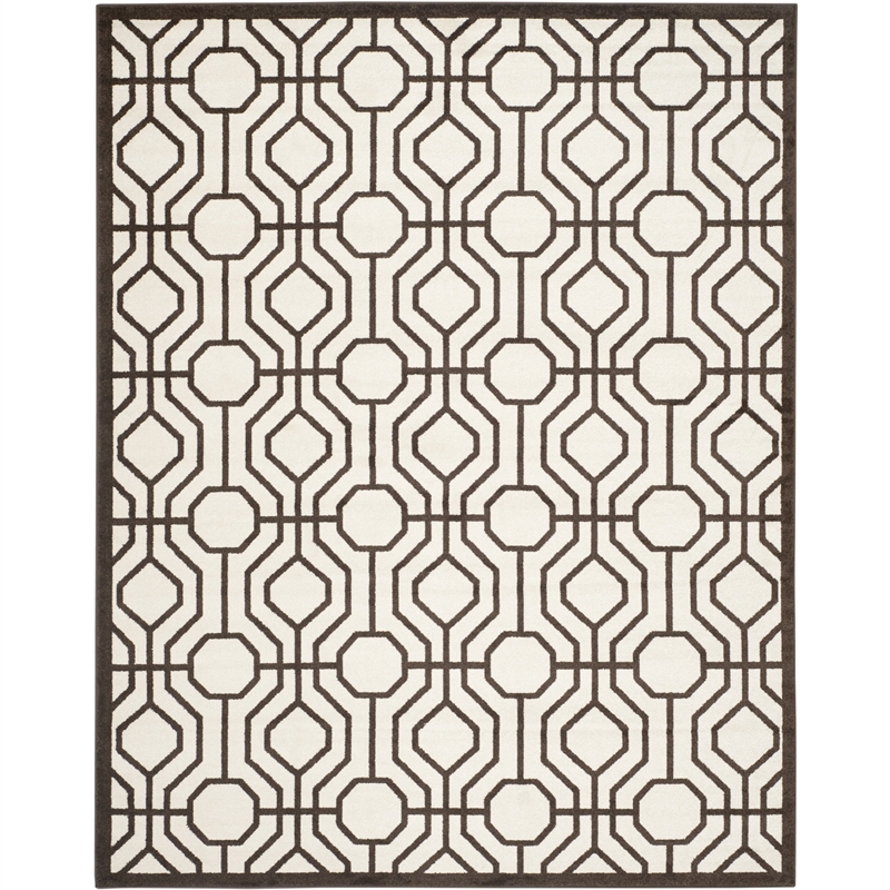 Pemberly Row Polypropylene Ivory Indoor Outdoor Rug - 8' x 10'