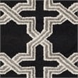 Pemberly Row Polypropylene Anthracite Indoor Outdoor Rug - 5' x 8'