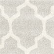 Pemberly Row Polypropylene Light Grey Indoor Outdoor Rug - Runner 2'6