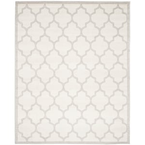 Pemberly Row Polypropylene Beige Indoor Outdoor Rug - 9' x 12'