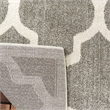 Pemberly Row Polypropylene Dark Grey Indoor Outdoor Rug - Square 5'