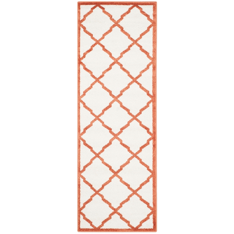 Pemberly Row Polypropylene Beige Indoor Outdoor Rug - 2'3