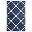 Pemberly Row Polypropylene Navy Indoor Outdoor Rug - 4' x 6'