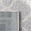 Pemberly Row Polypropylene Light Grey Indoor Outdoor Rug - 6' x 9'