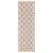 Pemberly Row Polypropylene Wheat Indoor Outdoor Rug - Runner 2'3