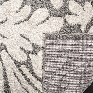 Pemberly Row Polypropylene Dark Grey Indoor Outdoor Rug - Square 7'