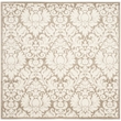 Pemberly Row Polypropylene Wheat Indoor Outdoor Rug - Square 7'
