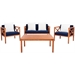 Teak Brown and Navy