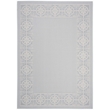 Pemberly Row Polypropylene 4' x 6' Rug in Light Blue and Ivory