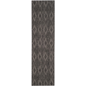 Pemberly Row 2'3&quot x 6'7&quot Decorative Hallway Runner Rug in Black