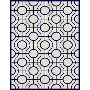 Pemberly Row Beige Indoor Outdoor Rug 6'7&quot x 9'6&quot for Any Room