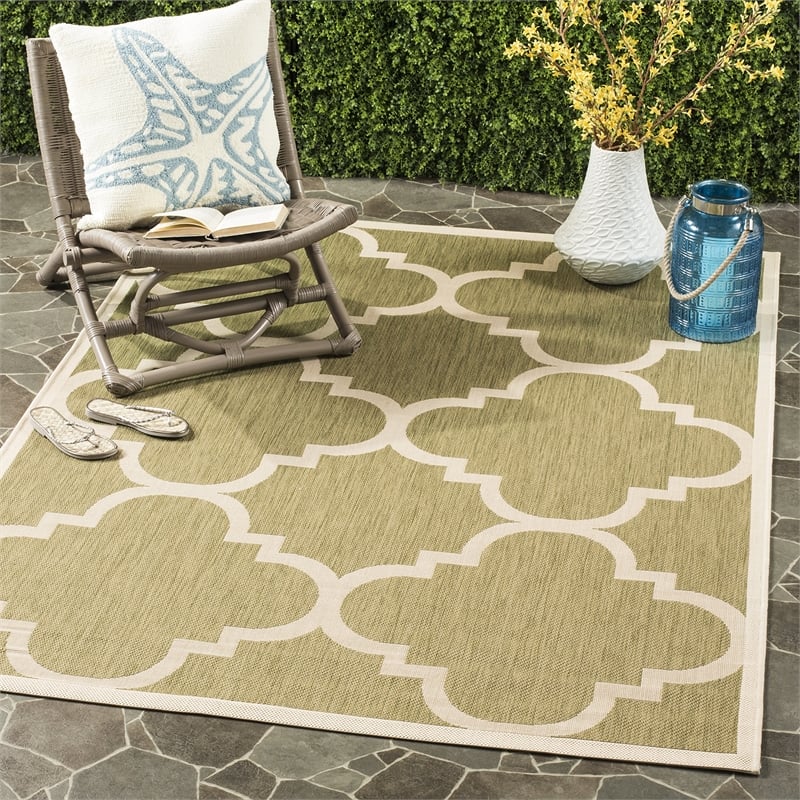 Pemberly Row Green Indoor Outdoor Square 5'3