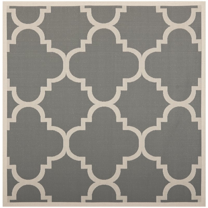 Pemberly Row Grey Indoor Outdoor Square 5'3